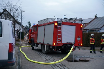 Bad Boll: Brand einer Huette am Institut in Eckwaelden