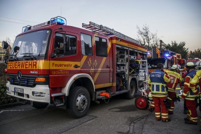 Leonberg-Hoefingen: Brand einer Heimsaune