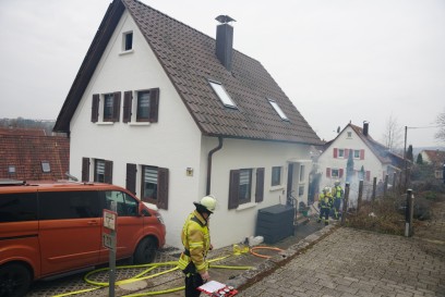 Nuertingen: Brand eines Anbaues