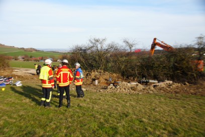 Bopfingen: Zwei Maenner bei Arbeitsunfall schwer verletzt- Rettungshubschrauber im Einsatz