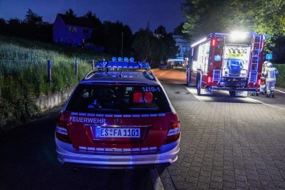 Altbach: Brand einer Garage