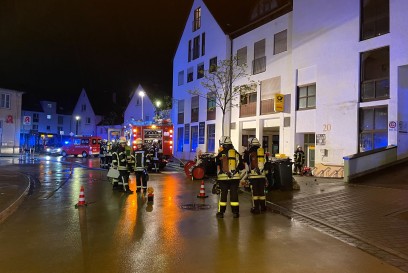 Magstadt: Brand im Muellraum eines Mehrfamilienhaus
