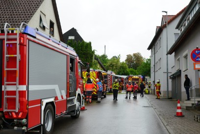 Wernau: Explosion in Wohngebaeude - Feuerwehr im Grosseinsatz