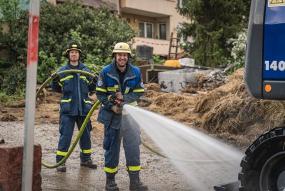 Filderstadt: Aelteres Gebaeude brennt Vollstaendig aus- Feuerwehren im Grosseinsatz