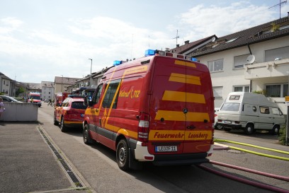 Leonberg: Balkon fangt Feuer-Feuerwehr verhindert schlimmeren 