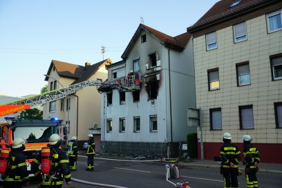 Goeppingen: Wohnung brennt in voller Ausdehnung