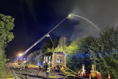 Lauffen: Grossbrand zerstoert Firma 