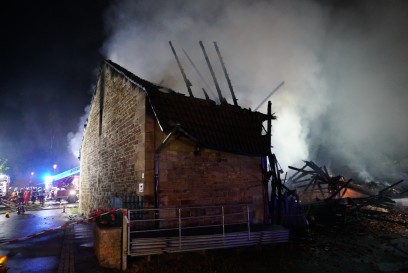 Wendlingen: Vollbrand einer Scheune