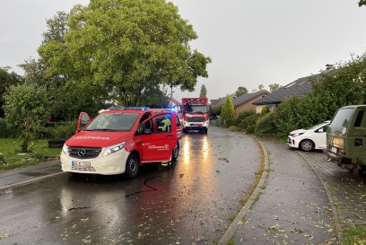 Bondorf: Schweres Unwetter ueber Bondorf und Jettingen 