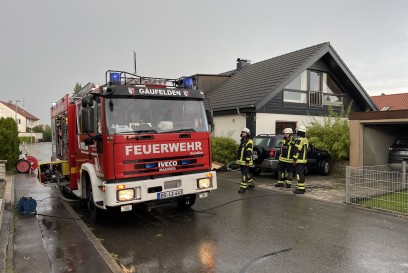 Bondorf: Schweres Unwetter ueber Bondorf und Jettingen 