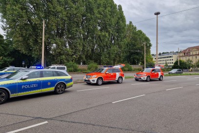 Esslingen: letzte Generation blockierte Vogelsangbruecke