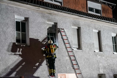 Korb: Kuechenbrand in Mehrfamilienhaus