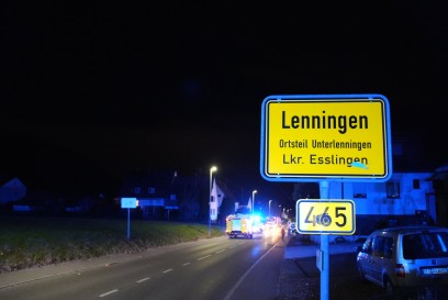 Lenningen: Brand in Autowerkstatt neben Tankstelle 