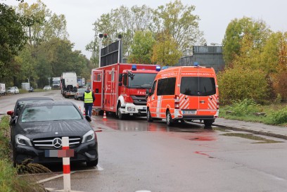 Esslingen: Oelaustritt in Neckar bei Esslingen