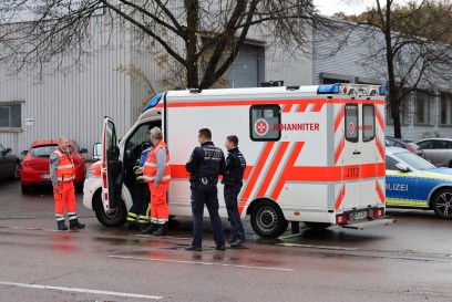 Goeppingen:Gastankbrand bei einem Goeppinger Autohaendler