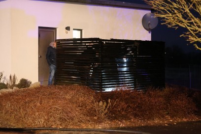 Wendlingen: Brand eines Holzanbaus beim Tennisclub in Wendlingen 