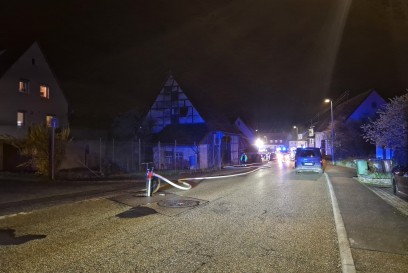 Vaihingen a.d. Enz : Gebaeudebrand 1 Person verletzt 