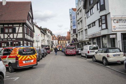 Sindelfingen: Schmorbrand in einem Sicherungskasten in einem Gebaeude auf dem Wettbachplatz