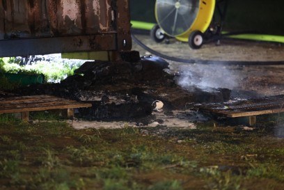Schlat: Brand eines Lagercontainers zwischen Schlat und Ursenwang