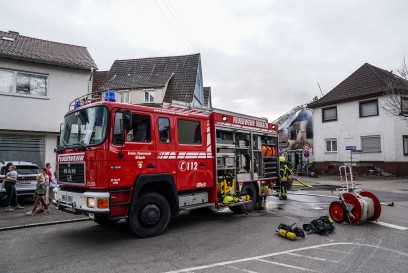Urbach: Gebaeudebrand eines Einfamilienhauses