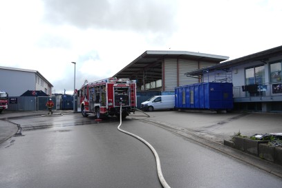 Holzgerlingen: Brand in einem Recyclingbetrieb