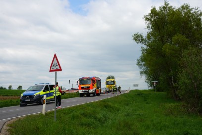 Kirchheim Teck: Tanklaster kippt von Fahrbahn