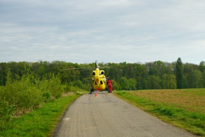 Aichelberg: Schwerer Verkehrsunfall auf der K1427 - Rettungshubschrauber im Einsatz