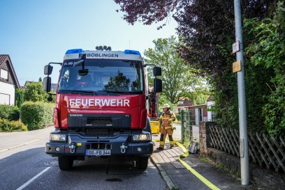 Boeblingen-Dagersheim:  Poolpumpe faengt Feuer - Feuerwehr kann schlimmeres verhindern