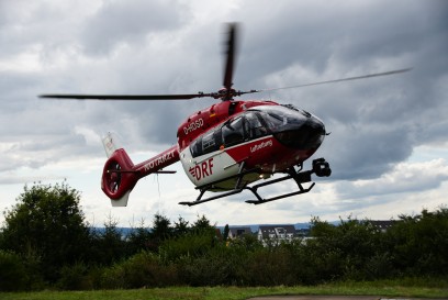 Musterwechsel bei Rettungshubschrauber Christoph 45 in Friedeichshafen