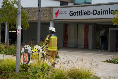 Sindelfingen: Vebranntes Essen in der Schulkueche sorgt fuer Grosseinsatz