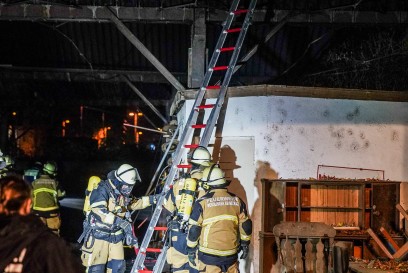 Wendlingen: Brand einer Scheune