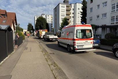 Eislingen Fils: Brand auf dem Dach eines Hochhauses