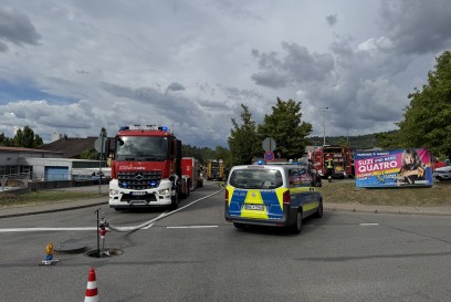 Calw: Dachstuhlbrand bei Edeka in Calw-Heumaden