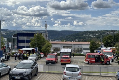 Calw: Dachstuhlbrand bei Edeka in Calw-Heumaden
