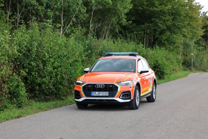 Adelberg: Brandalarm loest Grosseinsatz der Feuerwehren aus. Auch Gefahrstoffzug aus Salach vor Ort. 