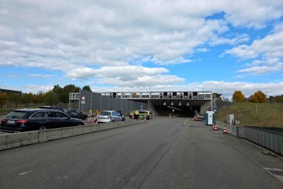 Leonberg: Brand im Engelbergtunnel sorgt fuer laengere Sperrung