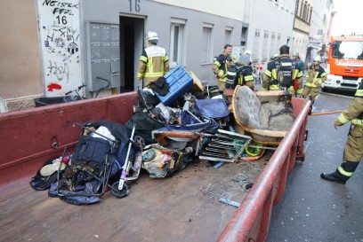 Stuttgart Kellerbrand in der Leonhardstrasse 