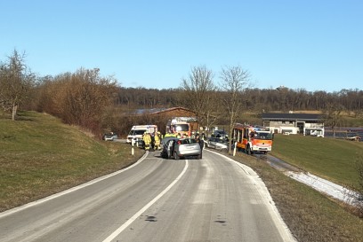 Heiningen: Schwerer Verkehsunfall auf der L1424