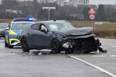 Leonberg: Unfall in der Feuerbacherstrasse am Abzweig nach Gerlingen 
