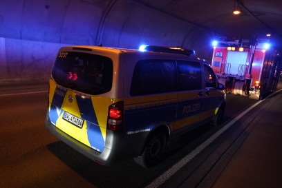 Stuttgart: Zwei Schwerverletzte nach Motorradunfall im Heslacher Tunnel