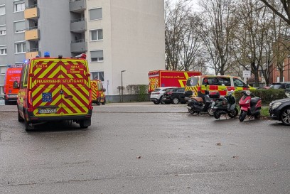 Wohnungsbrand in Stuttgart-Bad Cannstatt – Feuerwehr mit Grossaufgebot im Einsatz