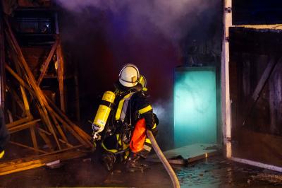 Adelberg: Brand in Wohngebaeude - Grosseinsatz