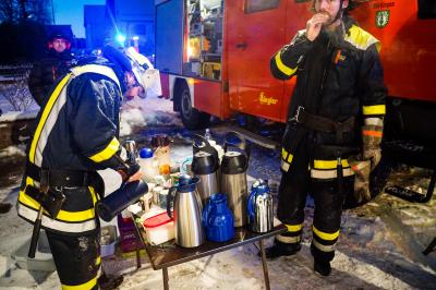 Adelberg: Brand in Wohngebaeude - Grosseinsatz