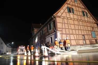 Backnang: Brand in Schreinerei