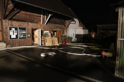 Backnang: Brand in Schreinerei