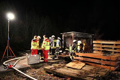 Ludwigsburg: Brand im Bahngelaende