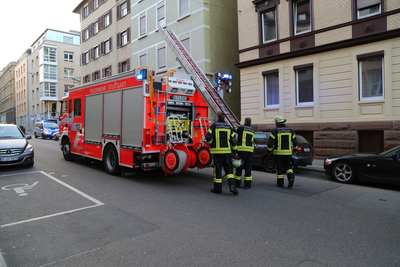 Stuttgart: Blumenkasten faengt Feuer
