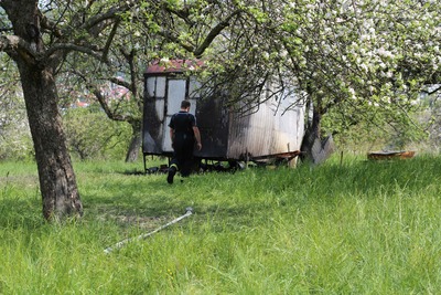Remshalden- Grunbach: Bauwagen in Brand am Ostermontag