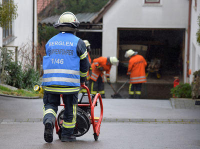 Berglen: Kaminbrand loest Einsatz aus